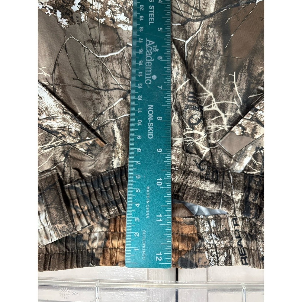 Rustic Ridge Hunting Rain Pants Size M Real‎ Tree Mid Rise Elastic Waist Zip Leg - Picture 2 of 10